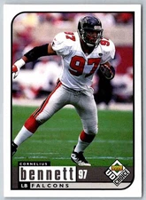 1995 Upper Deck Cornelius Bennett #10  Football Card