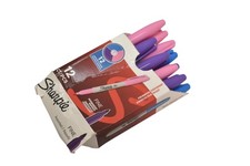Sharpie Fine Permanent Marker 12 Pack Assorted Colors Fine Tip Open Box Set