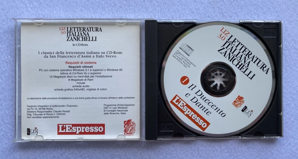 LETTERATURA ITALIANA ZANICHELLI - LIZ 3.0, 6 CD-Rom, s.d. - Immagine 4 di 4