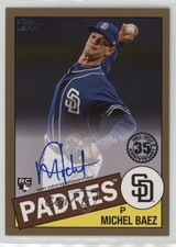 2020 Topps 1985 Baseball Series 2 Gold 44/50 Michel Baez #85A-MB Auto he0