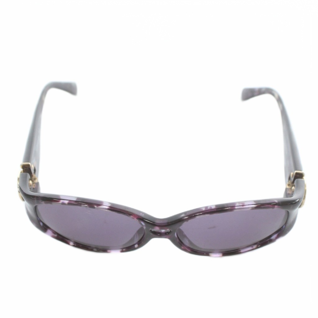 Yves Saint Laurent Purple Cell Frame Sunglasses Logo Gold Hardware Excellent thumbnail 3