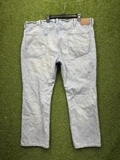 American Eagle Jeans Mens 46x32 Low Rise Boot Cut Light Wash Casual y2k Workwear