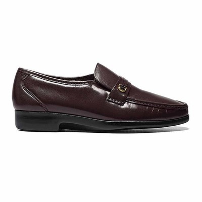 Florsheim Riva Moc Toe Bit Loafer Kidskin Nubuck Leather Burgundy 9 Florsheim Riva Moc Toe Bit Loafer Kidskin Nubuck Leather  main image 4