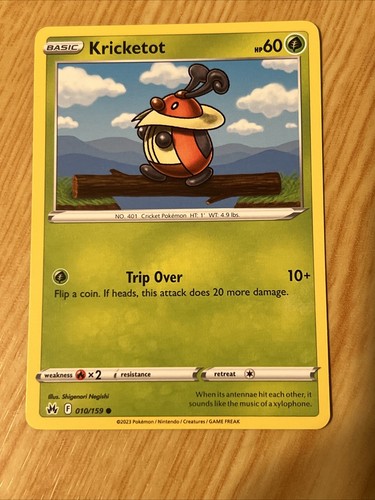 Kricketot #010/159 Crown Zenith Common - Pokemon Cards - Picture 1 of 2