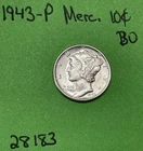 1943-P Mercury Dime 10c BU Brilliant Uncirculated US Coin See Pictures