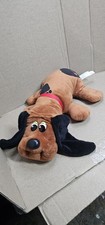 2021 Hasbro Pound Puppies Dog Plush 17 Rusty Brown Red Collar GUC