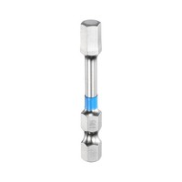 "Inbus-Bits FüR Hex Head Wrench Bit 4Mm(H6) 1/4\" Antrieb 2\" LäNge, Silber/Blau"