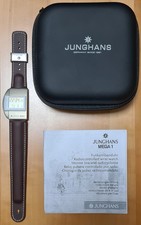 Funkuhr Junghans MEGA 1 sehr guter Zustand 26/0012 006 Titan matt beschichtet