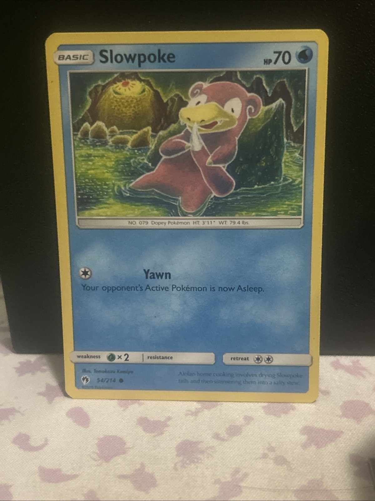 Pokémon Slowpoke 54/214 SM-Lost Thunder Common Regular Basic 2018 - NM