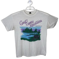 3 Days in Gatlinburg: A Perfect Smoky Mountain Escape 5 Vtg Great Smoky Mountains Graphic T-Shirt Men S/M Singe Stitch Bear Nature Thin