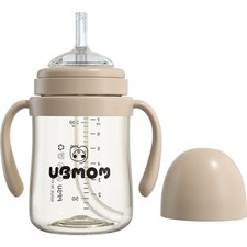 6.76oz No-Spill PPSU Sippy Cup with Straw Learner Cup with Handle BPA-Free