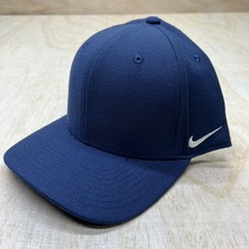 NEW M/L Nike Classic 99 Blank Team Dri-FIT Swoosh Flex Hat Navy Blue