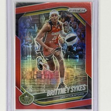 2025 Panini Prizm WNBA Brittney Sykes Red Prizm #/299 Seattle Storm #121