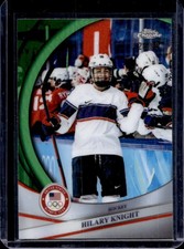 2026 Topps Chrome US Winter Olympics Hilary Knight Green Refractor #/99