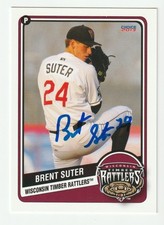 Brent Suter Signed 2013 Choice Wisconsin Timber Rattlers Card Auto Autograph COA