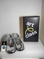 Girls Silver Metallic Mary Jane Dress Shoes NIB size 13