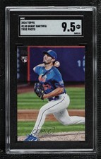 2024 Topps Series 1 True Photo Grant Hartwig #130 SGC 9.5 Mint+ 19bk