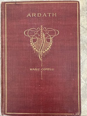 Ardath Marie Corelli Donohue Henneberry Antique Red Cloth c1890s Novel