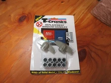 T-Cranks Replacement Window Handles Lt, Brass #6001 NOS