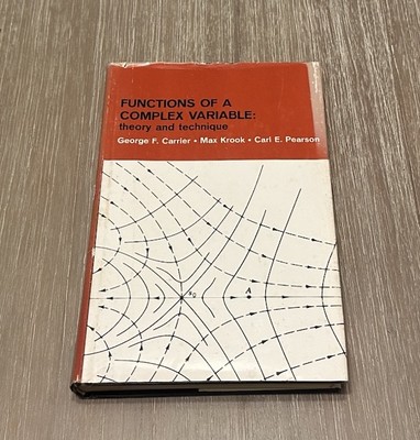 FUNCTIONS OF A COMPLEX VARIABLE by G. Carrier, M. Krook, C. Pearson 1966 HC/DJ