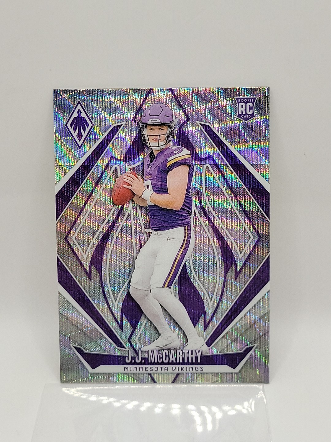 2024 Phoenix J.J. McCarthy RC Wave Rookie #185 Vikings