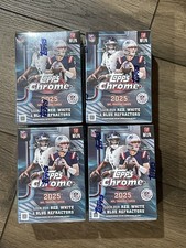2025 Topps Chrome NFL 4 Blaster Box Lot New Sealed