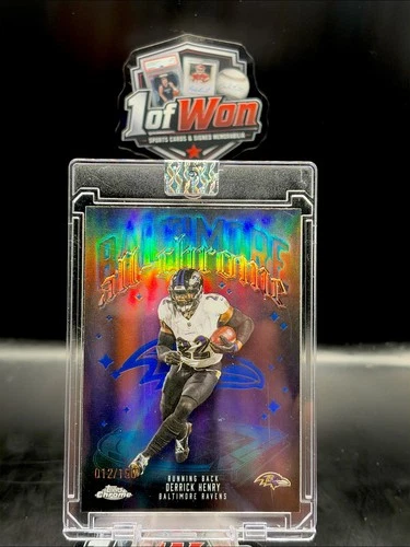 2025 Topps Chrome Derrick Henry Blue Refractor (RAW)