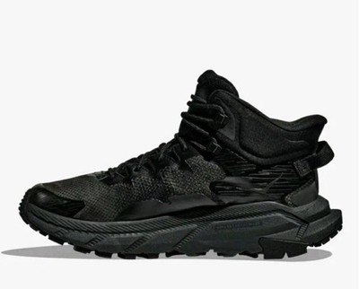 Hoka Trail Code GTX Black Raven Waterproof Hiking Shoes 1123165 BRVN Men's 8D