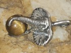 ICC Sterling Silver & Tigers Eye Quartz Elephant Pendant — photo 4