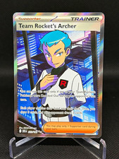 Pokemon TCG Team Rocket's Archer 223/182 SV10 Destined Rivals Secret Rare Holo