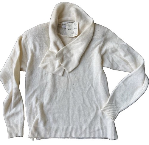neiman marcus vtg new Cream cashmere sweater - Yarn - Crafter - Damaged