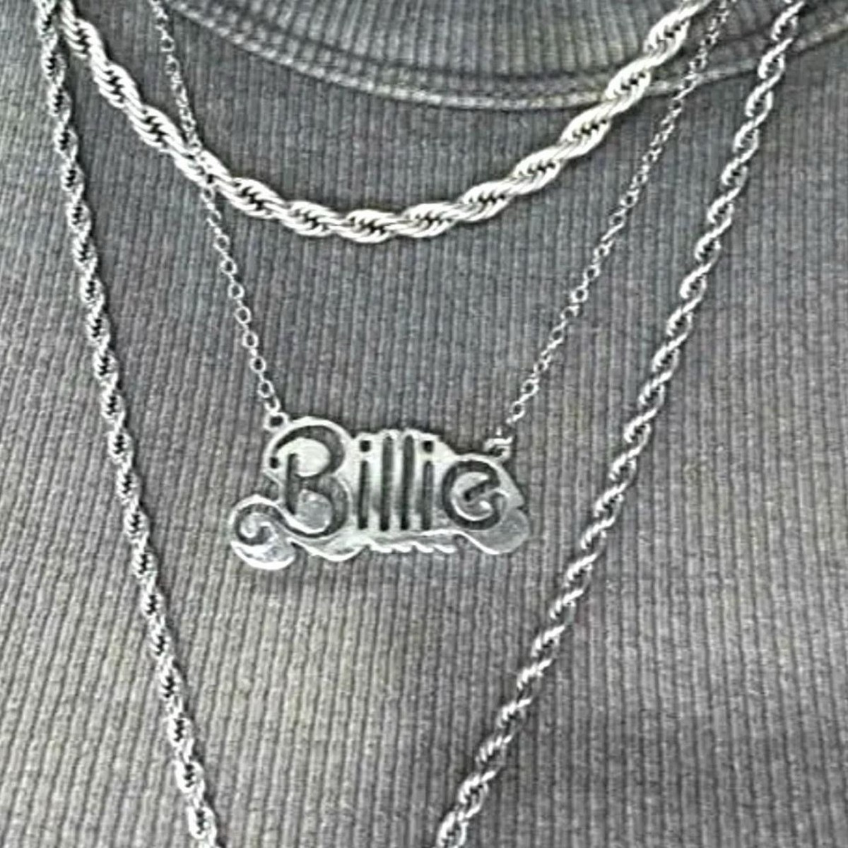 BILLIE EILISH x BARBIE Inspired Nameplate Necklace ☆ Rare Pendant