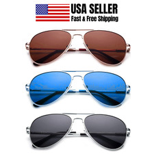 Extra Large AIR FORCE Aviator Sunglasses Silver Mirror Lens Frame XXL Men Women