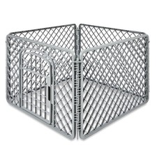 4-Panel Plastic Playpen for Pets, 24" Tall