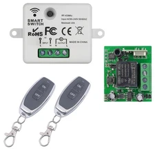 Wireless Remote Control Switch, AC 85V 110V 220V 433Mhz RF Remote Light Switc...
