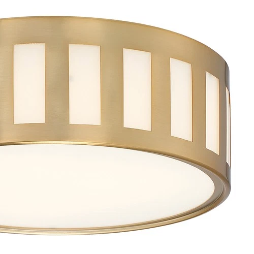 Crystorama Lighting Group KEN-2203 Kendal 3 Light 14"W Flush - Gold - Picture 3 of 10