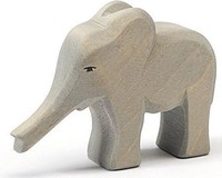 Ostheimer 20424 Elefant Klein RüSsel Gestreckt Aus Holz HöHe 12Cm (Us Import)