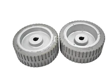 Dingli 230x100 Solid Gray Wheels Set of 2 Heavy Duty Industrial Caster Tires