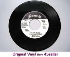 JACKIE WILSON promo 'Because Of You' EX Northern Soul 45