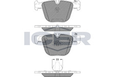 Bremsbelagsatz Hinten Ate-System für BMW E82 Coupe E90 Limo E93 Cabrio 04-12