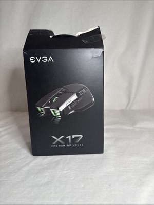 EVGA X17 Gaming Mouse, Wired, Black, Customizable, 16,000 DPI  *SHIPS FREE*