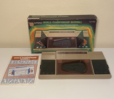 Vintage Mattel Electronics World Championship Baseball w/ Box & Manual