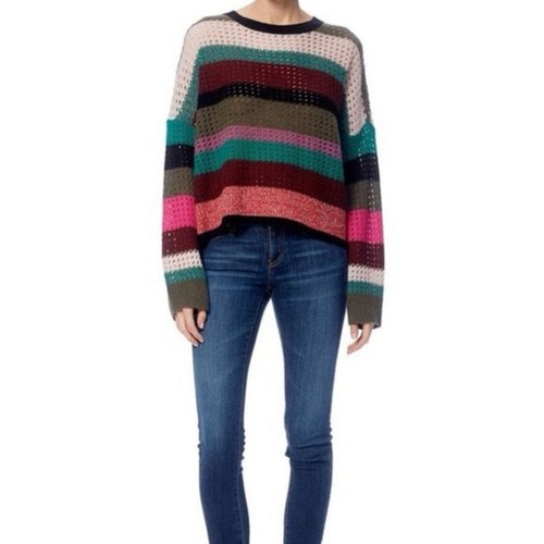 360 Cashmere Ashley mehrfarbiger offener Strick Langarm Pullover Größe M - Bild 13 von 13