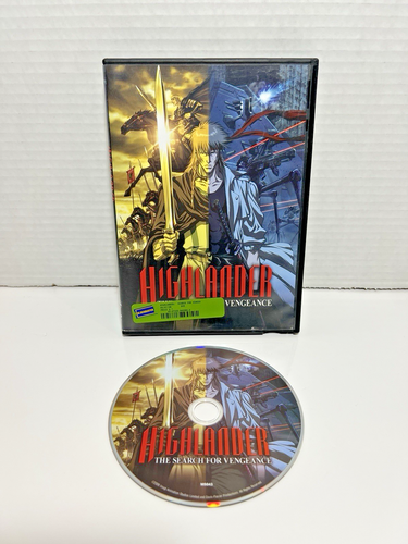 Highlander The Search for Vengeance DVD BLOCKBUSTER COPY 2006 Anime ...