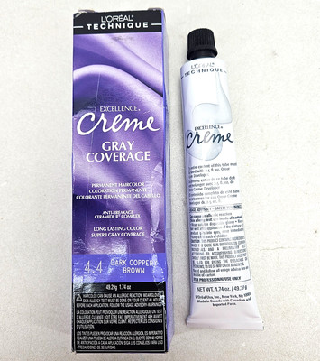 L'Oreal Paris Excellence Creme Permanent Hair Color 4.5, Dark Coppery Brown 1.74