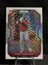 2021 Panini Prizm - Wyatt Mathisen #84 White Wave Prizm (RC)