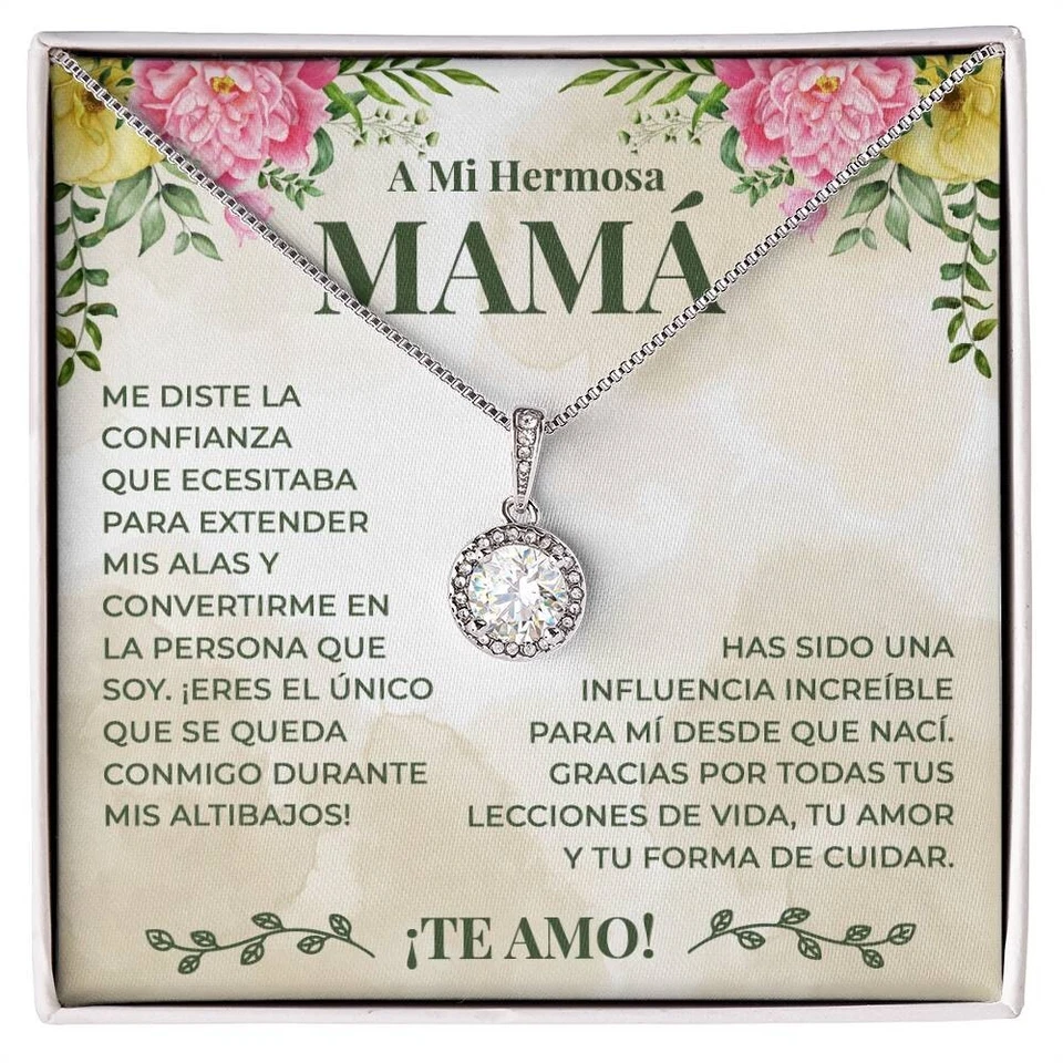 A Mi Hermosa Mamá, Collar Para Madre, Regalo de Cumpleaños, Regalo Día de la Madre Foto 2 de 4