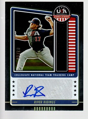2023 USA Stars & Stripes CNTTC Signatures Gold #CNTC-RR River Ridings 2/10