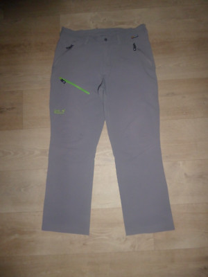 JACK WOLFSKIN FLEX SHIELD SOFTSHELL Outdoor Hose Stretch Grau Gr.50 L30 *w.NEU*