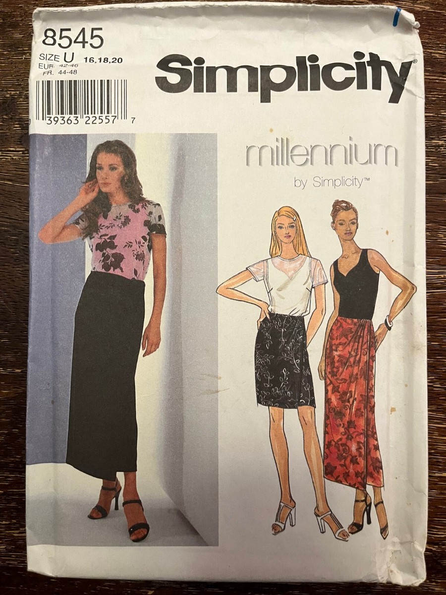 Simplicity 8545 UNCUT Sewing Pattern, Misses' Top, Skirt, Tank Top